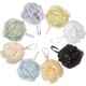 thumbnail image 3 of Esponjas de ducha de malla de lufa I (paquete de 8) Esponjas de baño multicolor para la ducha I El mejor estropajo de ducha para el cuerpo I Esponjas de baño exfoliantes Luffa Puff para hombres y muje, 3 of 5