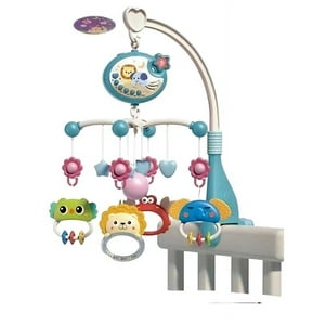 Genérico - Movil Infantil Musical Con Proyección De Imagen Celeste (698-84)
