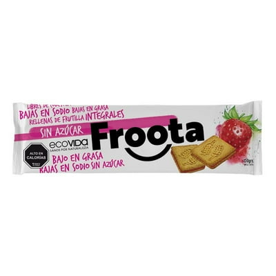 Galleta Emparedado De Frutilla Bolsa 150 G Ecovida