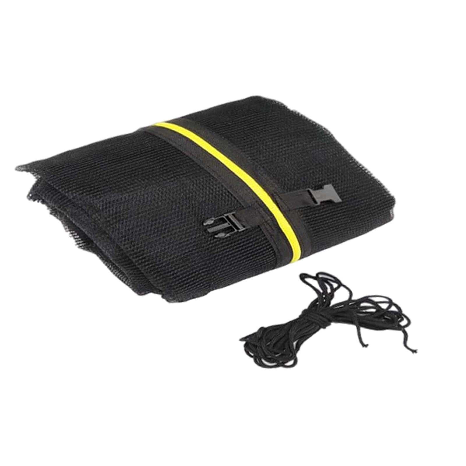 Magideal - Red De Trampolín Malla De Seguridad Red De Protección De Trampolín Segura, Duradera Y Ajustable Con Cremallera Red De Seguridad De Trampolín Redonda 8 Pulgadas Para 244 M 6 Pies