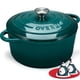 thumbnail image 1 of Libro de cocina Dutch Oven Overmont de hierro fundido esmaltado de 7 cuartos de galón con tapa, 1 of 8