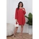 thumbnail image 1 of Vestido Corto Blusón Algodón Mujer Manga Larga Casual 0071, 1 of 5