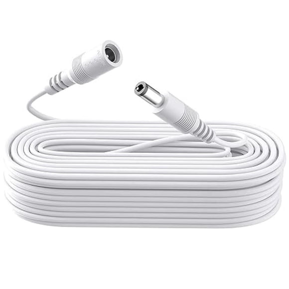 Cable Cámara Seguridad Extensor Universal 5 Metros 12v Blanco