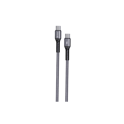Cable USB-C a USB-C Motomo, Carga Rápida 25W, Color Negro
