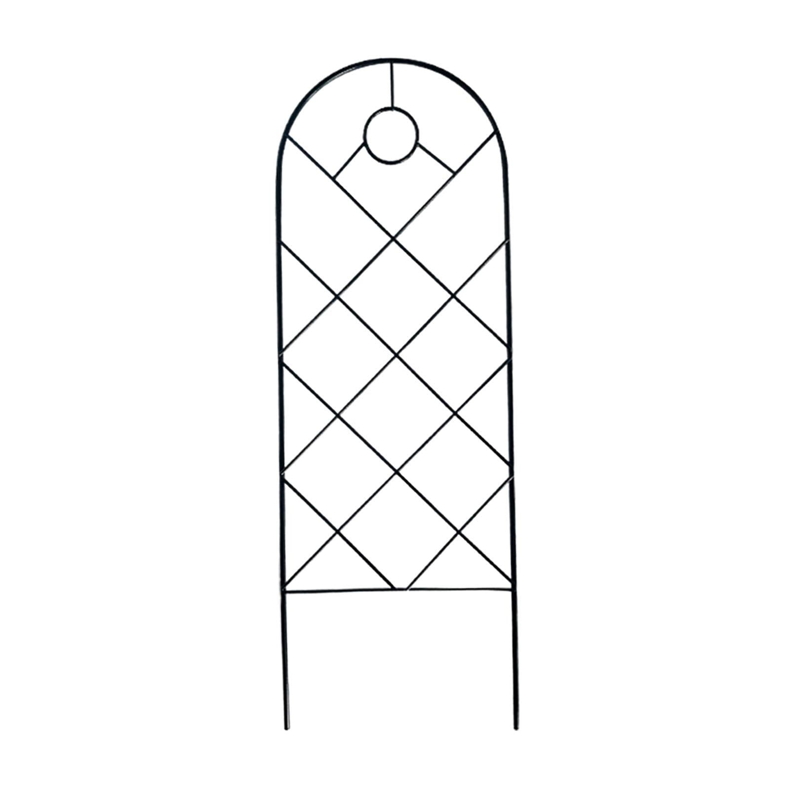 Magideal - Planta De Jardín De Metal Enrejado Soporte De Flores De Trepapora Estrupación De Flores Decorativas De La Cuadrícula Para El Césped Del Patio Trasero