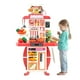 thumbnail image 2 of Cocina de Juguete Grande Para Niños 95 Cm Agua Vapor Sonido rojo, 2 of 8