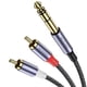 thumbnail image 1 of Cable de audio MOSWAG 6,35 mm TRS a 2 RCA blindado, 1 of 2