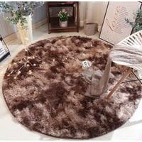 Bj Hogar - Alfombra Redonda 1 Metro Cafe Jaspeado