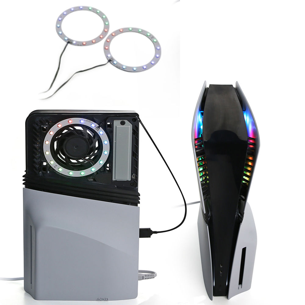 Genérico - Tira De Luz Led Rgb Compatible Con Ps5 Pro/Consola Slim - Iluminación Ambiental Con Múltiples Efectos Dinámicos Para Juegos-Multicolor