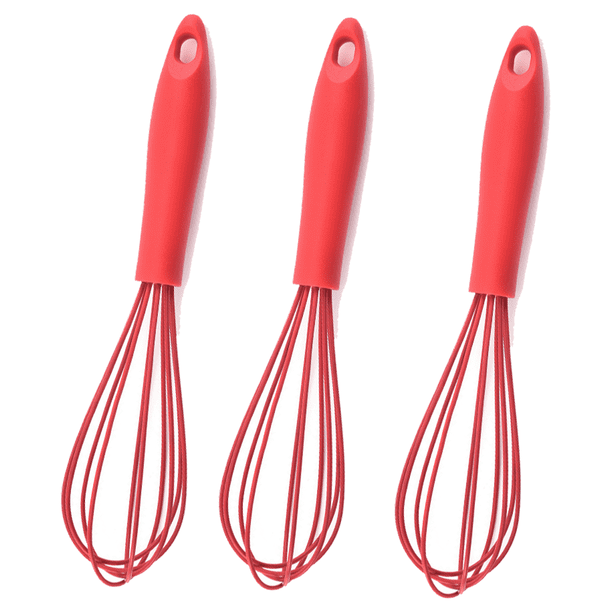 Batidor de silicona - Batidor de cocina resistente al calor para utensilios de cocina antiadherentes, batidor de huevos de globo perfecto
