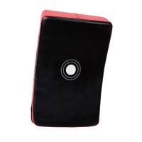 Magideal - Almohadilla De Boxeo Muay Thai Para Hombres Y Mujeres, Equipo De Entrenamiento Curvo Para Entrenamiento De Karate, Almohadilla De Boxeo Mma De Cuero P Negro Rojo