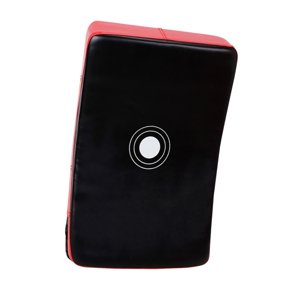 Magideal - Almohadilla De Boxeo Muay Thai Para Hombres Y Mujeres, Equipo De Entrenamiento Curvo Para Entrenamiento De Karate, Almohadilla De Boxeo Mma De Cuero P Negro Rojo