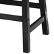 thumbnail image 4 of Taburete Winsome Satori con asiento de sillín, 24 cm, madera negra, 4 of 5