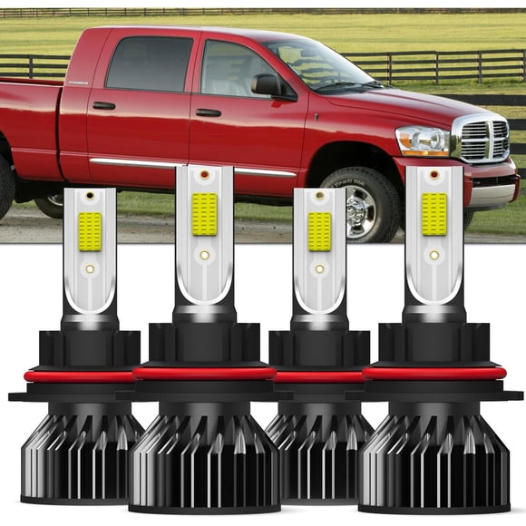 Faro delantero AMXTOBUB 9007 Dodge Ram 2003-2005 4 piezas 6500K