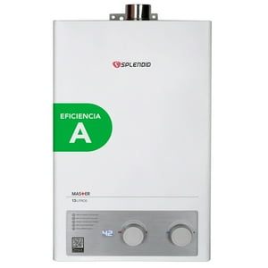Splendid - Calefon 13 Litros Gas Licuado Tiro Forzado