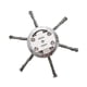 thumbnail image 3 of Discos de alambre de acero de 5,91 pulgadas para recortadora, cabezal de repuesto sólido para cepillo rotatorio de malezas, cabezal para desmalezadora 6 cuchillas, 3 of 5