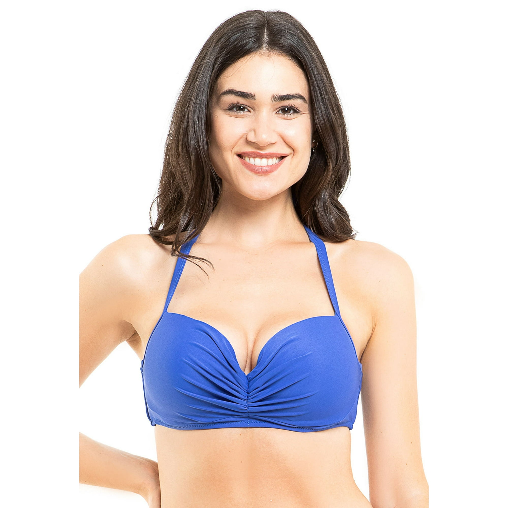 Samia - Bikini Sostén Con Copa Blanda C-d Azul 48