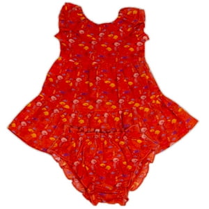 Vestido Bebe Niña Naranjo Pillin