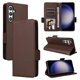 thumbnail image 5 of Funda Cartera para Samsung Galaxy S24 FE Tapa Flip con Ranuras y Soporte Marrón, 5 of 5