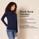 thumbnail image 2 of Amazon Essentials Women's Lightweight Mock Neck Pullover Sweater, 2 of 3