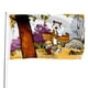 thumbnail image 1 of Bandera Impresa Calvin y Hobbes Desmarcar 60x90 cm, 1 of 6
