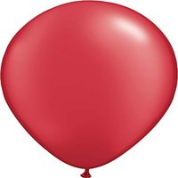 Globos De Látex Qualatex 87176, Rojo Rubí Perla, 16 Cm (Paquete De 50)