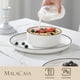 thumbnail image 3 of Juego de vajilla MALACASA Luna de porcelana blanca de 12 piezas, 3 of 9