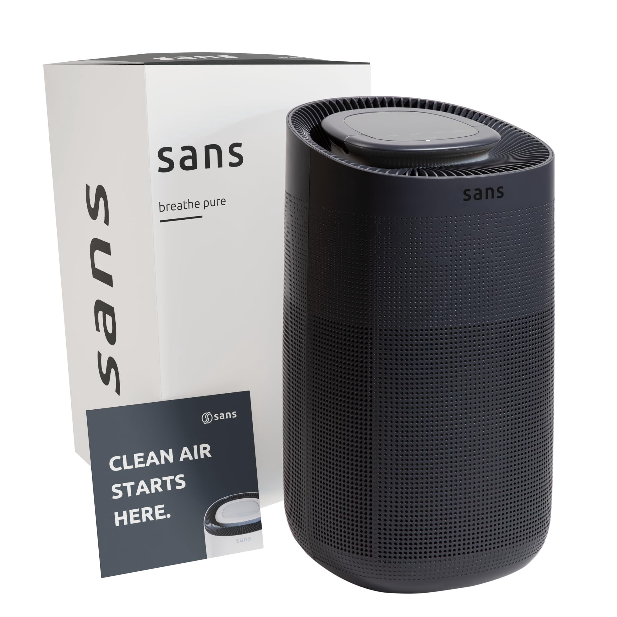 Sans - Purificador De Aire Sin Hepa 13 De 1560 Pies Cuadrados Con Prefiltro Y Luz Uv-c