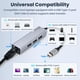 thumbnail image 5 of Adaptador Ethernet USB C Hub Empirical Thunderbolt 4/3 para MacBook, 5 of 8