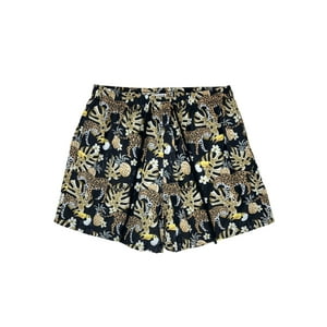Samia - Short Corto Hombre Estampado Negro M