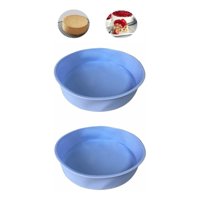 Genérico - 2 Moldes Silicona Queque Molde Torta Molde Silicona Redondo