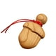 thumbnail image 2 of Colgante De Madera DIY Pequeño Adorno De Madera De Melocotón Para Puerta Árbol De Navidad Bolso Estilo B 5cmx3cm, 2 of 3
