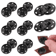 thumbnail image 1 of Juego de 8 botones a presión de metal negro, kit de cierres de latón de 25 mm (1 pulgada), botones a presión invisibles para coser ropa, manualidades y costura., 1 of 7