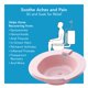 thumbnail image 2 of Set de 3 piezas para remojo perineal Sitz Bath Carex, color rosa, 2 of 3