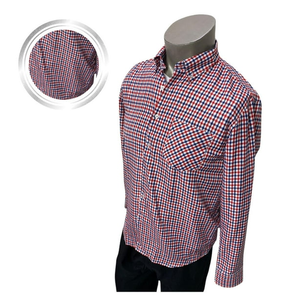 Camisa Cuadrille Traje Huaso Hombre Fiestas Patrias Tricolor