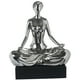 thumbnail image 1 of Figura Decorativa Padmasana Silver, 1 of 3