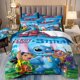 thumbnail image 1 of Stitch Bedding Sets Cartoon Picture Comforter Quilt Bed Cover Duvet Cover Pillow Case 2-3 Pieces Sets for Bedroom, 1 of 5