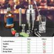 thumbnail image 4 of Set de coctelera Semderm, kit de coctelería de 6 piezas, 4 of 9