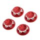 thumbnail image 4 of Tuercas De Cubierta Antipolvo Hexagonales De Cubo De Rueda De Aluminio De 17mm Para 1/8 RC Monster Car Rojo, 4 of 5