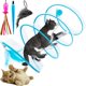 thumbnail image 1 of Túnel para gato CATENEED plegable azul con 5 juguetes, 1 of 7
