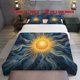 thumbnail image 1 of 3pcs Sun Themed Style Bedding Set Duvet Cover and Pillowcases with Multicolor Prints, 1 of 5