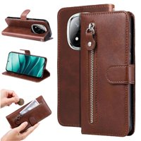 Gangxun - Funda Con Cremallera Para Xiaomi Poco X7 5G, Carcasa Cartera De Cuero Pu Con Soporte Y Tarjetero