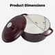 thumbnail image 3 of Olla holandesa Home VSS 23 L Merlot de hierro fundido esmaltado, 3 of 5