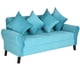 thumbnail image 2 of Sofa Lua 3c Felpa 20 Turquesa, 2 of 4