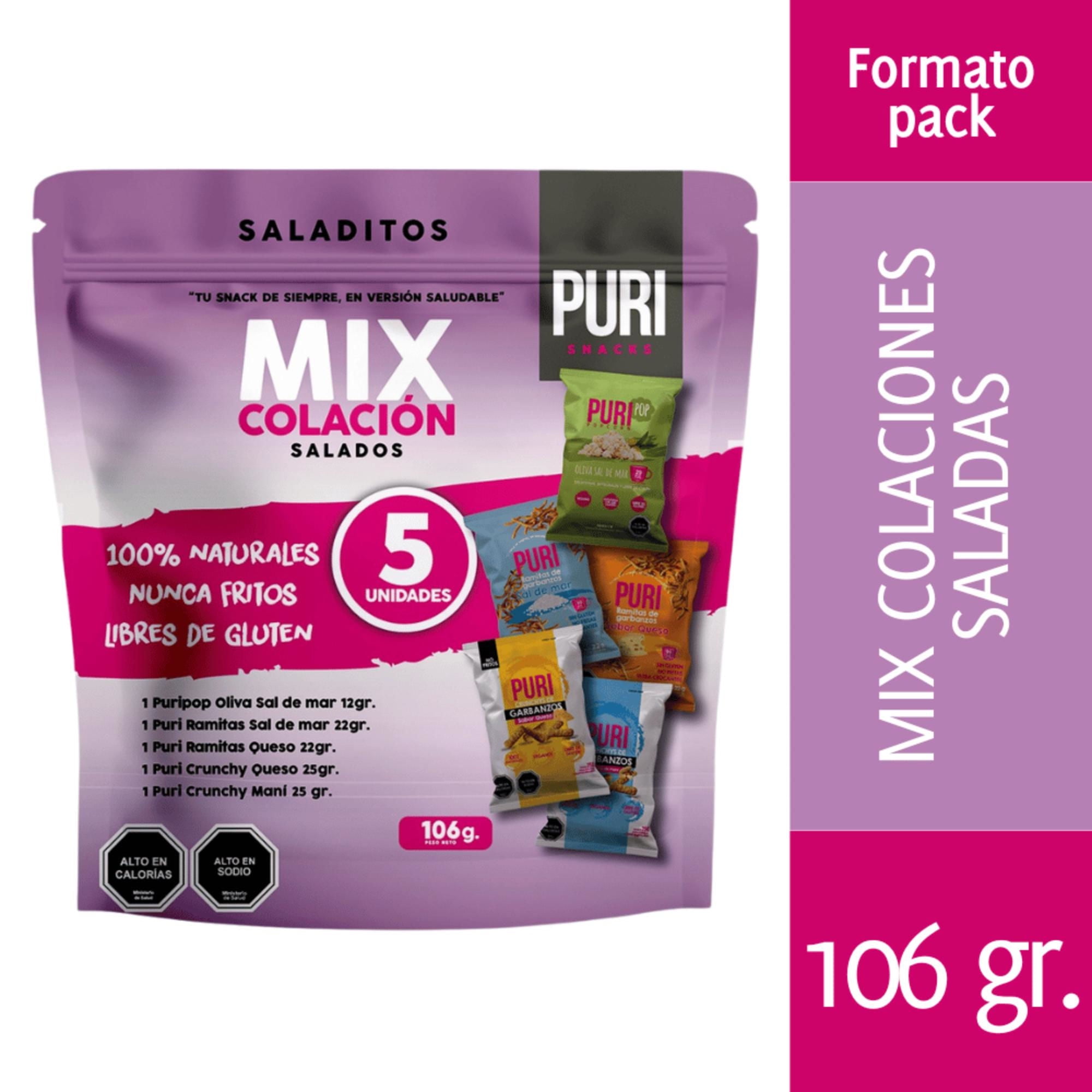 Colación Mix Salado Pack 5 Un 106 g
