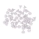 thumbnail image 3 of 50x cabezal de ducha boquillas de silicona con orificio de pulverización Universal duradero lavado blanco salida de agua gránulos accesorios boquillas, 3 of 5