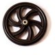 thumbnail image 1 of Rueda de repuesto Rollator Walker de 7,5 cm negra (1 unidad) en la parte delantera, 1 of 4