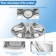thumbnail image 5 of Conjunto de pulsadores Washplate Znnam AGZ72909711 para lavadora LG, 5 of 7