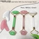 thumbnail image 2 of Face Massage Jade Roller Rose Quartz Natural Resin Crystal Slimmer Lift Wrinkle Double Chin Remover Beauty Care Slimming Tools, 2 of 3