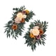 thumbnail image 2 of 2 Piezas Guirnalda para Arco de Boda Flores Artificiales Arreglo de Rosas de Seda Decoración de Centro de Mesa Adecuada para Ceremonias Recepciones Fo Marrón, 2 of 5